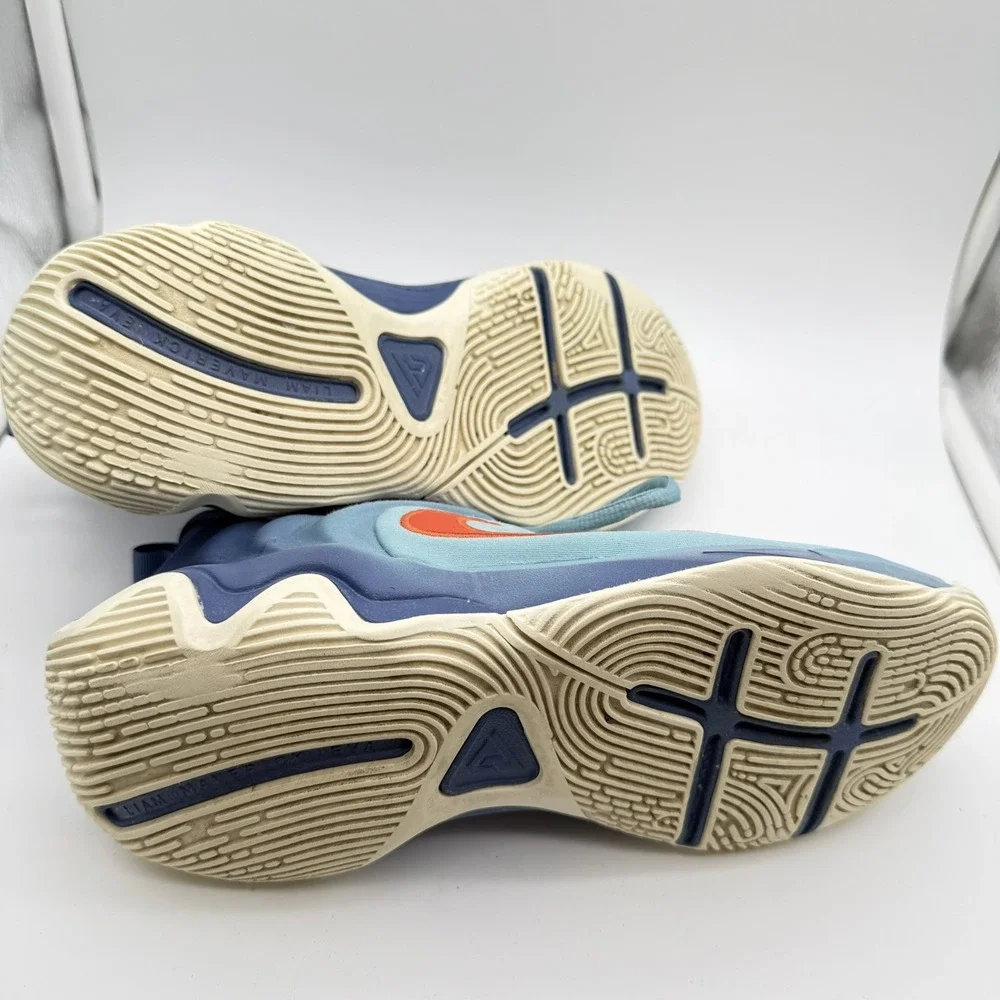 Nike Giannis Immortality GS Basketball Shoes Youth Size 5 Blue Orange DB6081-409